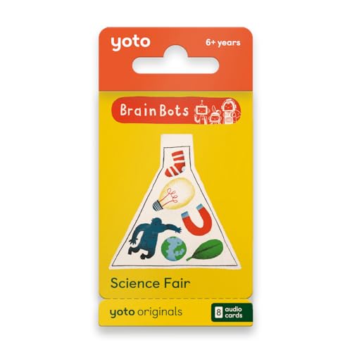 Yoto BrainBots Science Fair - 8 Kids Audiobook Cards for Use with Player & Mini All-in-1 Audio Player, Educational Screen-Free Listening with Fun Stories for Learning & Interactive Quizzes, Ages 6+ by YOTO - Used condition - US$27.67