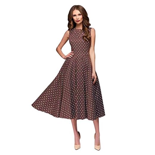 StarneA Sommerkleid Damen Kurz, Sexy Club Kleid Kariertes Druckkleider Elegante Strandkleider Damen Sommer Minikleid Y2K Wickelkleid Lässiges Cocktailkleid 5 Ansenesna Kleid Damen Sommer Elegant Für Hochzeit Knielang A Linie Cocktailkleid Punkte Ärmellos Für Party Festlich (XL, Braun)