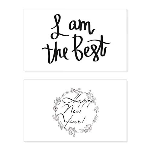 Tarjeta conmemorativa de Año Nuevo con texto en inglés "I Am the Best Quote"