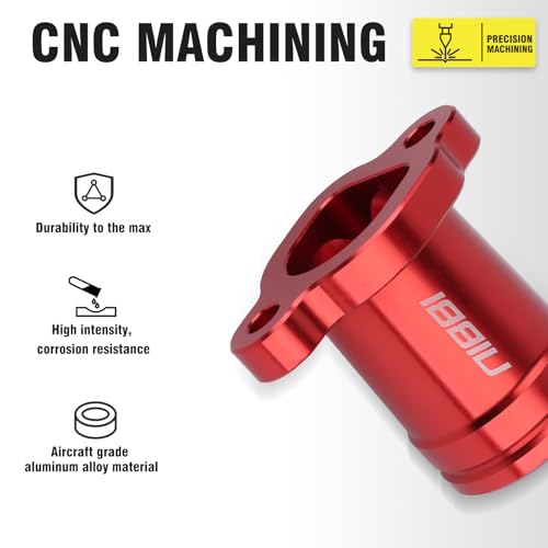 Image of NIBBI Predator 212 Intake Manifold,212 Predator Performance Part Intake Pipe Inlet Manifold For Mini Bike 196cc /212cc /224cc Engine GX160 GX200(Red)