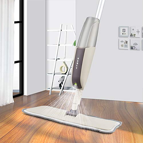 Trapeador para La Limpieza del Hogar Exprima La Fregona Plana con La Manija De Acero Inoxidable Que Limpia El Piso Fregona Giratoria 360