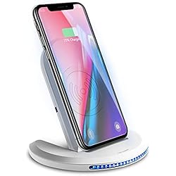Wireless Charger Induktions Ladegerät Qi Charger Drahtlose Faltbare Schnellladegerät für Samsung Galaxy S20+ S8 S7 Edge/10/9/8, iPhone 12/SE /11 Pro/8 Plus und Alle Qi Fähige Geräte