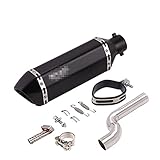 Hecho de acero inoxidable, que es duradero,estable, resistente y duradero. Es una de las opciones para reemplazar los tubos de E& scape viejos de la motocicleta.