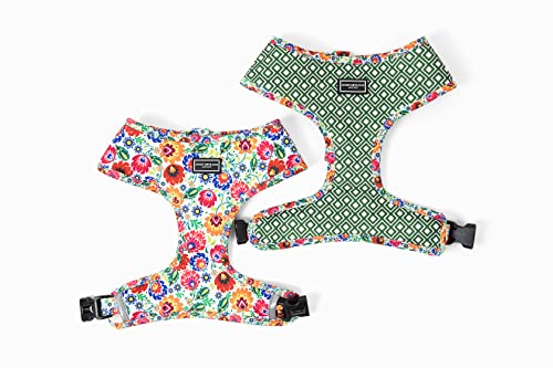 Lucky Love Dog, Soft Reversible Harness Vests, Stylish Dog Accessory (Ladybird, Large #TOP1