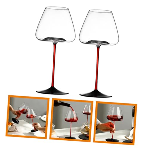 Verres à vin réutilisables pour buffet d'Halloween : 2 calices à cocktail vampire Cabilock - 3