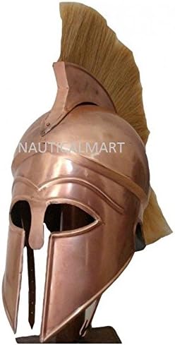 NauticalMart Medieval Armor Greek Corinthian Helmet with White Plume