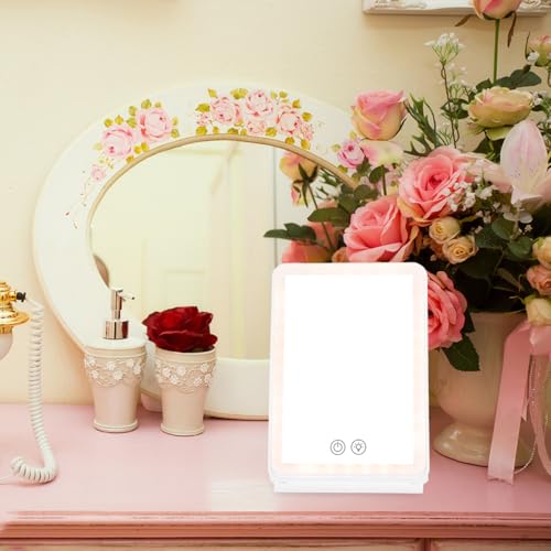 Espejo de maquillaje plegable portátil DOITOOL con luz miniatura 6