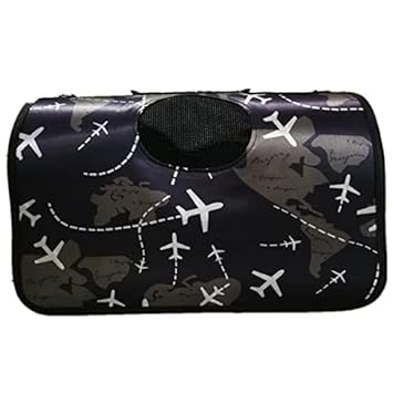 Petlicious & More? Pet Shoulder Bag Pet Carrier | Dog Carrier | Cat Carrier - Breathable Barrel Printed Sling Outdoor Travelling Bag (Size - Large, Design - Traveller)