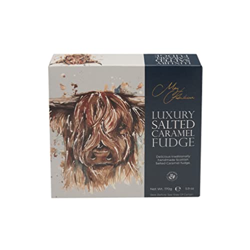 Gardiners of Scotland Highland Cow Salted Caramel Fudge Carton - 170g