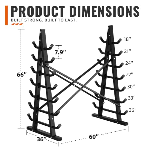 Aparecium 7-Tier Horizontal Storage Rack, Heavy-Duty Freestanding Steel Horizontal Bar Storage Cantilever Rack, Standing Lumber Horizontal Storage Rack, Metal Arms Pallet Racking Up to 5000 Lbs by Aparecium - Used condition - Image 2