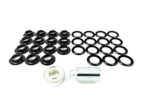 Kit de réparation de 12.7 mm oeillets laiton noir contre le déchirement des bâches et toiles