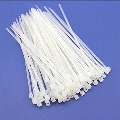1000-Pack 4 Inch Black Nylon Zip Ties – 25lb Strength, UL Listed