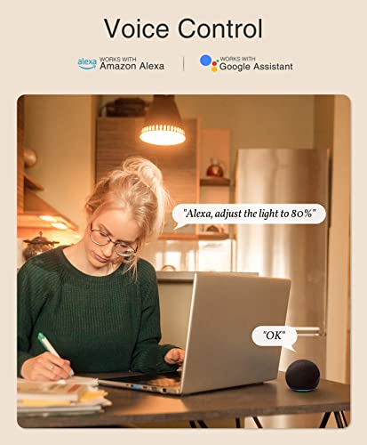 Wisebot Smart Dimmer Switch For Dimmable Led, Inc Bulbs, And Ceiling Fans, Voice Control With Alexa And Google Home, Remote Control From App, Single-Pole, Neutral Wire Required, 2.4G Wifi (Pack Of 2) #TOP2