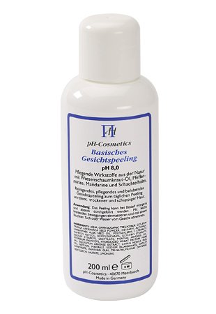 Gesichtspeeling, basisch, pH 8, 0, ph-Cosmetics, basische Peelingcreme f?r Gesicht und Hals, 200 ml