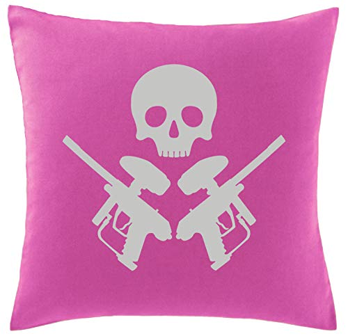 Hippowarehouse Paintball Skull and Bones Cushion Cover 41 x 41 cm