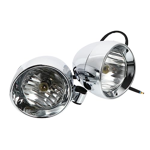 Phare moto vintage LED SOLUSTRE : résolvez le manque de visibilité nocturne en pack de 2