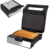 Syntrox Germany Waffeleisen Thin Waffle Maker MM-1400W mit herausnehmbaren Backplatten