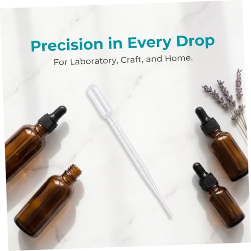 HAKIDZEL 600pcs Ml Plastic Graduated Pipette Dropper for Science Lab Use Precise Measurement and Fine Tip, Individually Packed for Easy Liquid Transfer, for Perfume Mixing and Home - Image 3