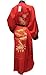 Two Sided Chinese Red Silk Dragon Robe