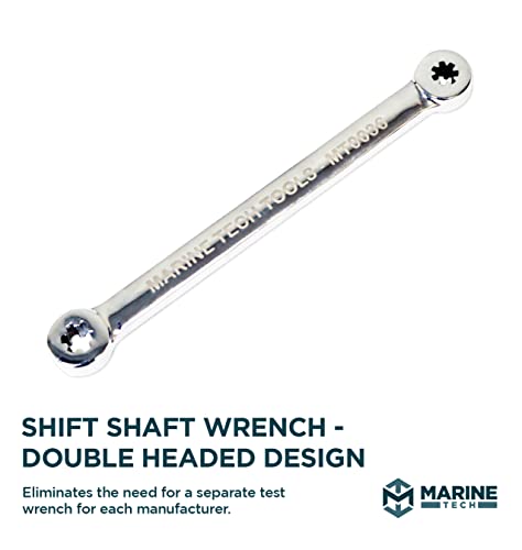 Marine Tech Tools Shift Shaft Wrench — Fits Mercury, Suzuki, Yamaha 100Hp And Above — With Double Headed Design #TOP1