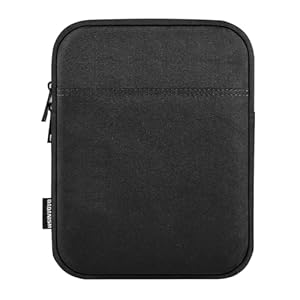 Dadanism 8-9 Zoll Tablet Tasche für iPad mini 7 A17 Pro 8, 3" 2024, iPad mini 6 8, 3", iPad mini 5/4/3/2/1 7, 9", Galaxy Tab A9 8, 7", Galaxy Tab A7 Lite 8, 7", Tab M8 (4/3/2) 8", Tab M9 9" 2023, Schwarz