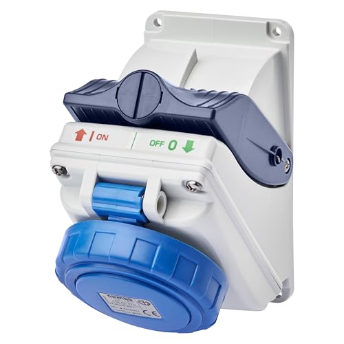 Socle Gewiss-2p-Gw66470 prise industrielle 16a 230v ip55 6h