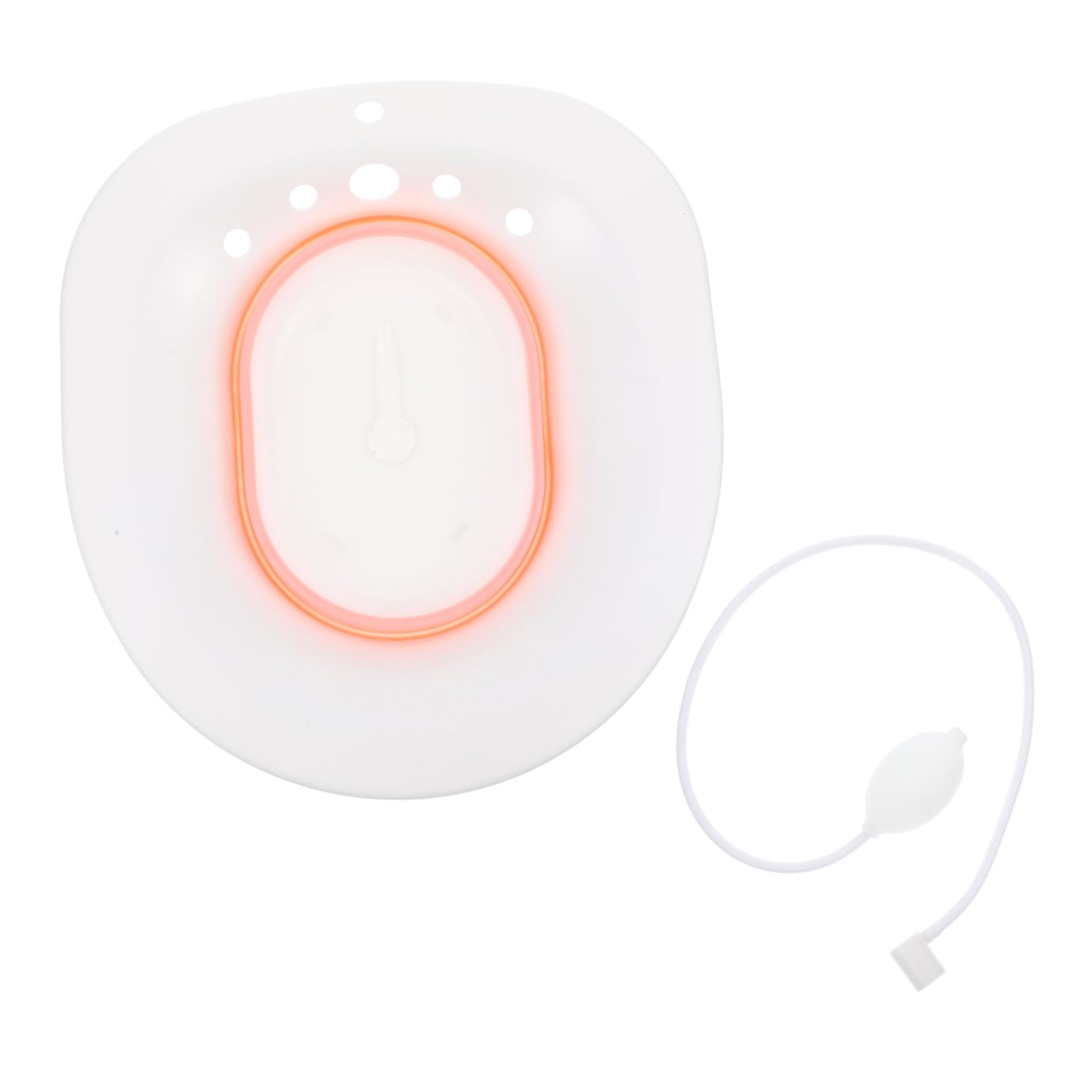 Bassin de bain pliable post-partum rose lavable pour toilette et soin