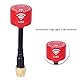 5,8 GHz 3 DBi RHCP High Gain Antenne Flexible Installation Starkes Signal für FPV Racing Drone RC Teile Zubehör (RP-SMA-Innenloch)