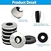 Waziaqoc 120-Pack #8 x 1/2 Inch Neoprene Washers, Stainless Steel 304 Neoprene Washers with EPDM Bonded Sealing Gaskets for Screws, DIY and Industrial Use