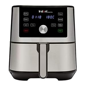 Instant Vortex Digital Single Drawer Air Fryer with Easy to Use 6 Smart Programmes – Air Fry, Bake, Roast, Grill, Dehydrate, and Reheat – Dishwasher Safe Basket Stainless Steel – 5.7L, 1700W