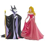 ☀️ IDEALE PER IL GIOCO D’IMMAGINAZIONE E COLLEZIONE: 2 personaggi La Bella Addormentata nel Bosco: Aurora e Malefica. Licenza ufficiale Disney. Ideale per il gioco d'immaginazione, da collezionare e scambiare o come decorazione per le torte di compleanno.