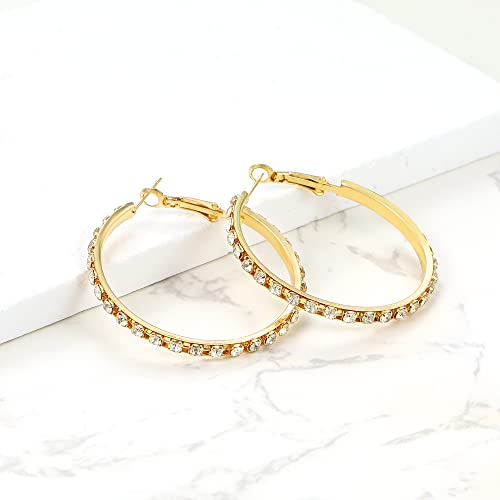 36 Pairs Gold Hoop Earrings Set For Women Girls Multipack, Hypoallergenic Chunky Chain Twisted Hoop Earrings Pack, Fashion Dangle Earrings Jewelry For Gift #TOP7