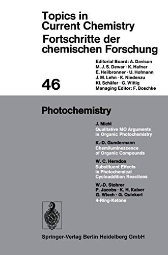 Photochemistry (Topics in Current Chemistry) 354006592X Book Cover
