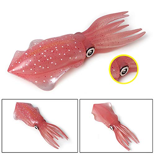 Hiawbon Simulated Sea Life Animals Figurines Realistic Plastic Ocean Animals Model For Collection Birthday Gift (Squid) #TOP2