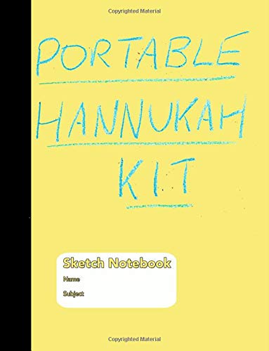 Kit de Hanoucca portable hanoukkia de voyage miniature et accessoires de fête