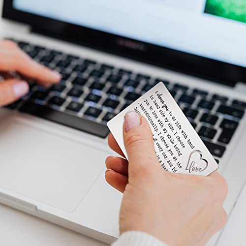 Ftoneni Anniversary Valentine's Day Birthday Cards Gifts For Husband Boyfriend, Engraved Wallet Insert Card Gift For Him Men, Deployment Long Distance Relationship Love Gifts From Wife (Lc - 5) #TOP3