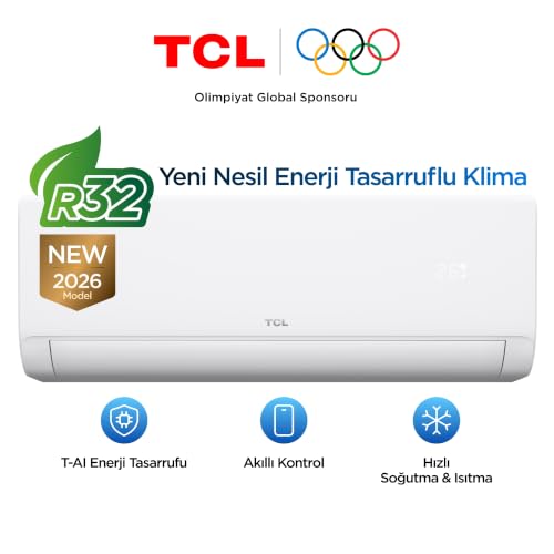 SaveIN 12000 Btu Split Klima; T-AI Enerji Tasarrufu, Turbo Soğutma, Akıllı Wi-Fi Kontrolü, Akıllı Konfor