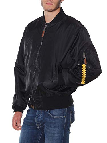 Top Gun - Chaqueta bomber de nailon 51661 Negro XS