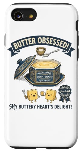 Funny Cow Butter Obsessed Distressed Graphic Butter Case for iPhone SE (2020) / 7/8