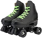 GRAN control de los rodillos PATINES: Este patín clásico de doble rodillo cuenta con un gran control para torneado, crucero, trucos, y el baile. Ellos son un regalo perfecto para los niños, niños, niñas, mujeres y hombres. Excelente para interiores como en exteriores ..
