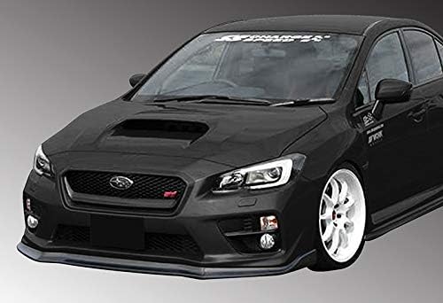 3PCS Front Bumper Lip Kit fit for compatible With 2015-Subaru WRX STi, CS-Style Splitter Trim Protection Spoiler, Air-Dam-Chin-Diffuser Body Kit (Black), 38x7x11