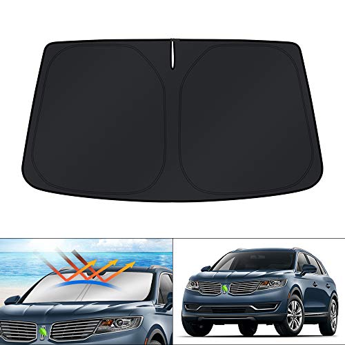 KUST Windshield Sun Shade for 2016 2017 2018 Lincoln MKX SUV & 2019 2020 2021 Lincoln Nautilus...