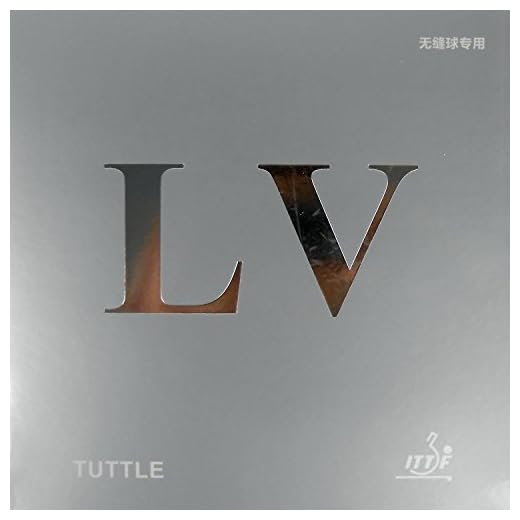 TUTTLE Silver-LV Pips-In Table Tennis (Ping Pong) Rubber With Sponge (black, 2.2mm)