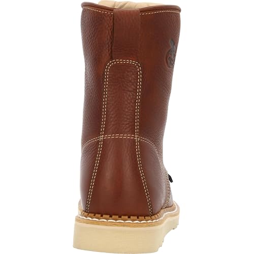 GEORGIA BOOT Wedge Moc Toe Work Boot, Brown, Size 8(M)4
