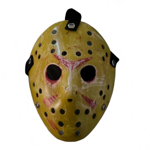 WLPARTY Costume mask for Halloween Prop Prop Horror Cosplay (Adult Sized, Yellow)