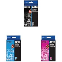 Epson T802 DURABrite Ultra -Ink High Capacity Black -Cartridge T802XL120-S T802 DURABrite Ultra -Ink High Capacity Cyan T802 DURABrite Ultra -Ink High Capacity Magenta