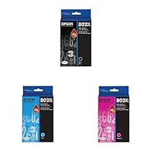 Epson T802 DURABrite Ultra -Ink High Capacity Black -Cartridge T802XL120-S T802 DURABrite Ultra -Ink High Capacity Cyan T802 DURABrite Ultra -Ink High Capacity Magenta
