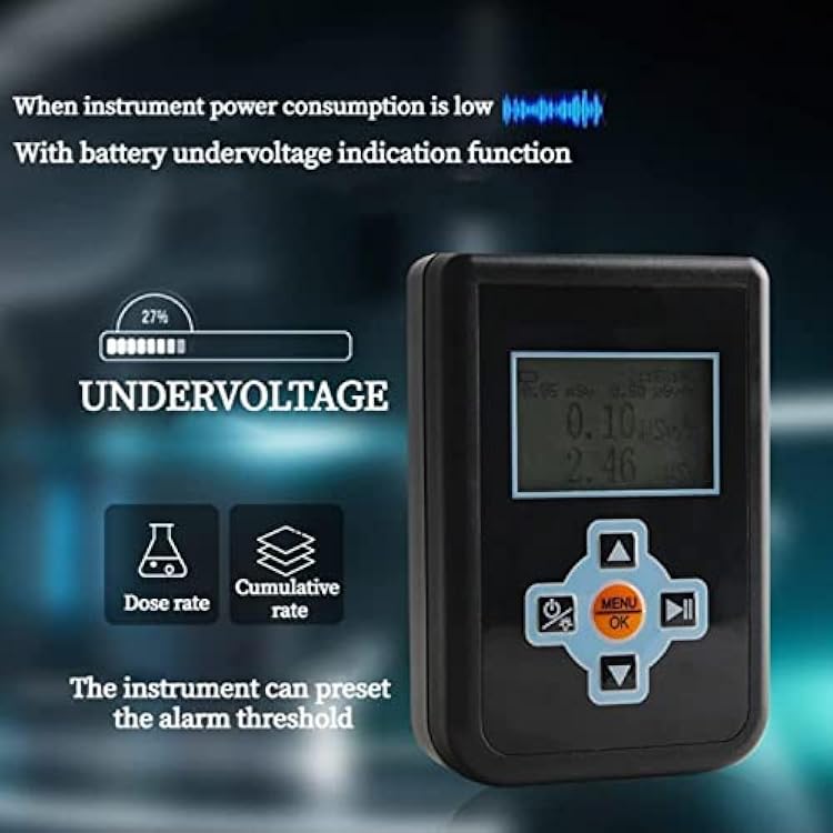 Geiger Counter Nuclear Radiation Detector,Dosage Alarm Device Dosimeter Monitor,Handheld Radioactive Tester Geiger Counter Y X-ray Tester