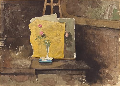 Imagen lienzo un angolo di studio de Henri Harpignies cuadro para pared 60x90