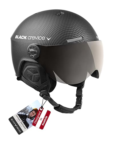 Black Crevice Skihelm mit Visier, Gstaad, BCR143921, schwarz...